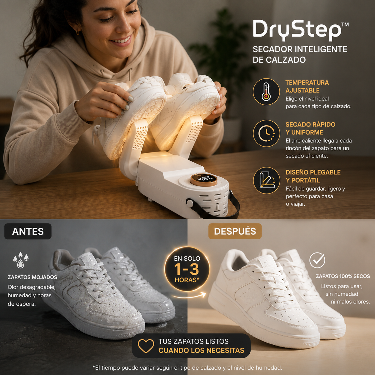 DryStep™ – Secador de Calzado