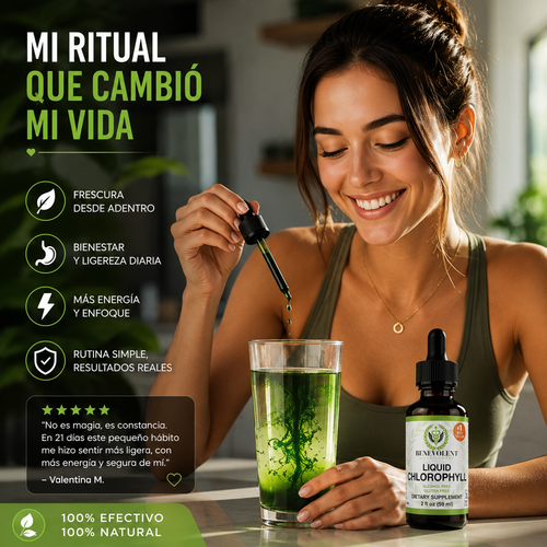 Clorofila Líquida 4X Concentrada | Bienestar natural en cada gota